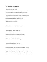 Các cấu trúc hay với to be 