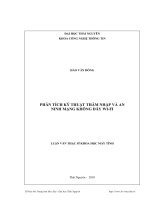 Phân tích kỹ thuật thâm nhập và an ninh mạng không dây Wi-fi