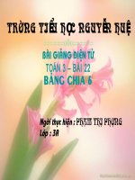 bài giảng: bảng chia 6