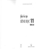 Giải bài tập hình học lớp 11 nâng cao