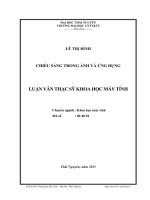 Chiếu sáng trong ảnh và ứng dụng
