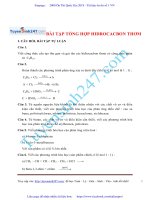 BÀI TẬP TỔNG HỢP HIDROCACBON THƠM