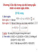 CHƯƠNG 3 bài GIẢNG điện tử XSTK