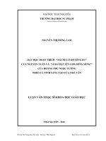 Dạy học đoạn trích Người lái đò sông Đà của Nguyễn Tuân và ai đã đặt tên cho dòng sông của Hoàng phủ Ngọc tường theo cá tính sáng tạo của nhà văn