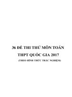 36 Đề thi thử THPT môn Toán năm 2017