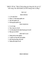 SKKN Một số biện pháp rèn kỹ năng cho trẻ về biểu tượng toan 45T