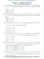 Bộ câu hỏi trắc nghiệm oxyz điểm đường thẳng mặt phẳng mặt cầu