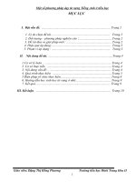 Một số phương pháp dạy từ vựng Tiếng Anh ở tiểu học