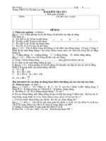 đề kiểm tra toán hình 6 bài số 3