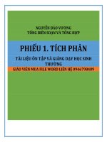 Học qua drive 194 câu TÍCH PHÂN cơ bản