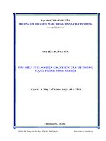 Tìm hiểu về giao diện, giao thức các hệ thống mạng trong Công nghiệp