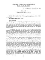 SKKN một số PP dạy học nhóm VNEN hiệu quả 