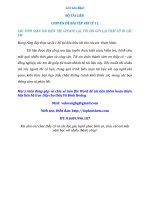 LOI NOI DAU   CHUYEN DE VAT LY 11 