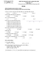 đề kiểm tra toán lơp 6 KSCL dau nam 6