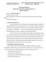 Bài thu hoạch chuyên đề Giáo Dục Kỹ Năng Sống cho HS THPT