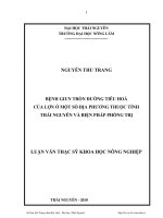 Bệnh giun tròn đường tiêu hóa của Lợn ở một số địa phương thuộc tỉnh Thái Nguyên và biện pháp phòng trị