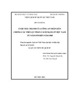 Cuộc đấu tranh của Công an nhân dân chống các thế lực phản cách mạng ở Việt Nam từ năm 1975 đến năm 1985