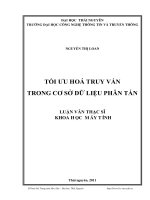 Tối ưu hóa truy vấn trong cơ sở dữ liệu phân tán