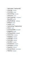 100 cách nói great 