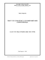 Thủy vân ảnh số dựa vào phép biến đổi Cosine rời rạc