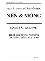 bai thuyet minh nen mong