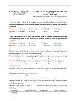 25 đề trắc nghiệm thi thử tiếng anh năm 2017 giải chi tiết từng câu