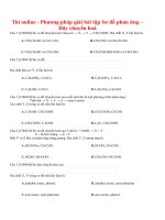 Phương pháp giải bài tập sơ đồ phản ứng – dãy chuyển hoá 