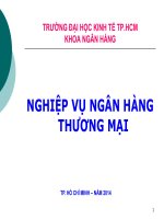 Bài giảng nghiệp vụ ngân hàng thương mại