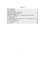 Luận văn phát triển du lịch cuối tuần ở Thị Xã Sơn Tây