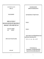 Pháp luật về đầu tư bằng ngân sách nhà nước trong lĩnh vực khoa học và công nghệ ở Việt Nam