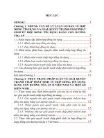 Pháp luật về giải quyết tranh chấp phát sinh từ hợp đồng tín dụng bằng con đường tòa án ở Việt Nam