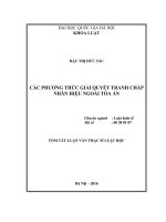Các phương thức giải quyết tranh chấp nhãn hiệu ngoài tòa án
