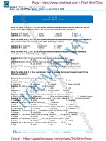 Tổng hợp 12 đề pen i hocmai 2017 cô nguyệt ca   phần  (3) 