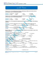 Tổng hợp 15 đề pen i n3 cô hương hocmai 2017 phần (6) 