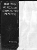 bài tập cơ học đất bằng tiếng anh cực hay- có lời giải chi tiết