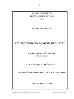 Kết trị tự do của động từ tiếng Việt