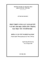 Phát triển năng lực giải quyết vấn đề cho học sinh lớp 4 trong dạy học yếu tố hình học (LV tốt nghiệp)