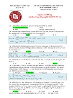 GIải chi tiết đề hóa khối A năm 2014