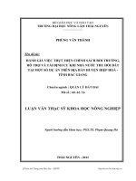Đánh giá việc thực hiện chính sách bồi thường, hỗ trợ và tái định cư khi nhà nước thu hồi đất tại một số dự án trên địa bàn huyện Hiệp Hoà - Tỉnh Bắc Giang