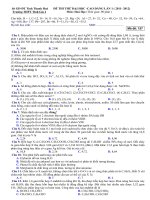 Thi thu DH co dap an mon hoa hoc