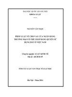Pháp luật về cho vay của ngân hàng thương mại có thể chấp bằng quyền sử dụng đất ở Việt Nam