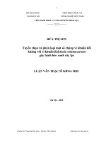 Tuyển chọn và phân loại một số chủng vi khuẩn đối kháng với vi khuẩn Ralstonia solanacearum gây bệnh héo xanh cây lạc