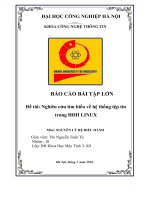 Nghiên cứu tìm hiểu về hệ thống tệp tin trong HĐH LINUX