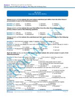 Tổng hợp 15 đề pen i n3 cô hương hocmai 2017 phần (4) 