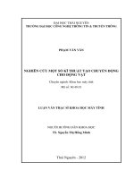 Nghiên cứu một sô kỹ thuật tạo chuyển động cho đối tượng có xươngt 