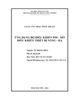 Ứng dụng bộ điều khiển PIN - Mờ điều khiển thiết bị nâng - hạ.