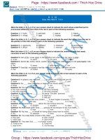 Tổng hợp 12 đề pen i hocmai 2017 cô nguyệt ca   phần  (1) 