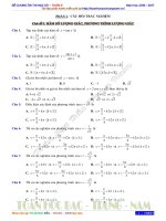 DE CUONG ON THI HK1   TOAN 11 