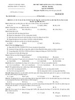 THI THỬ THPT lý THÁI tổ   bắc NINH lần 3 2016 