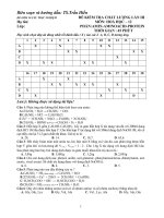 ĐỀ gồm 30 câu TRẮC NGHIỆMĐỀ KIỂM TRA CHẤT LƯỢNG lần III 